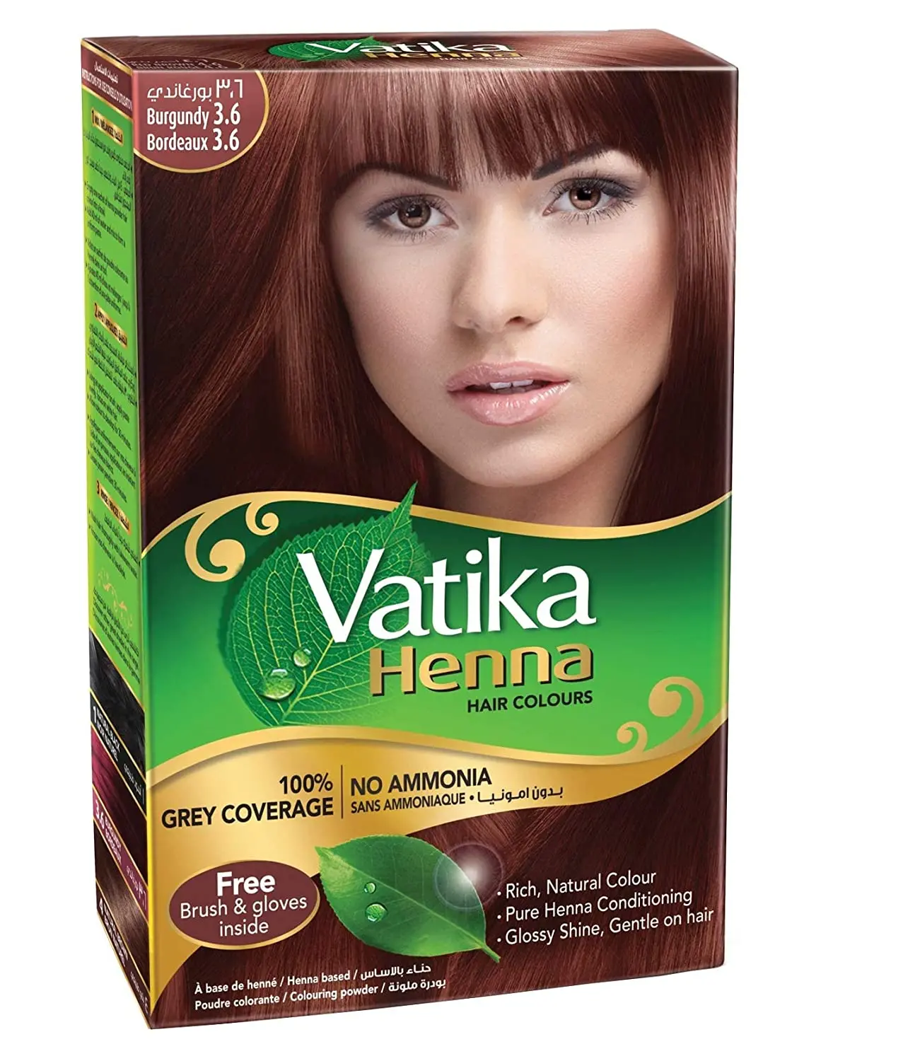 Coloration au henna vatika n° 1 noir naturel - Vatika | Parfumerie & Parafumerie en ligne