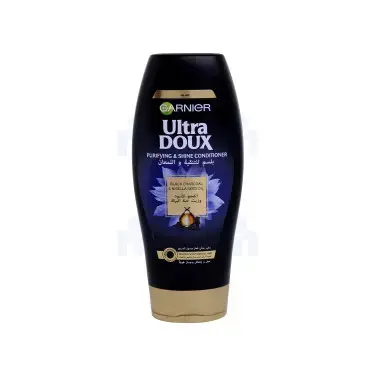 Garnier Après-shampoing garnier ultra doux au charbon noir et huile de nigelle 400ml - Parfum et cosmétiques authentiques en vente chez Choupinette para & parfumerie
