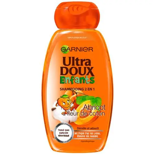 Shampoing 2 en 1 garnier ultra doux abricot et fleur de coton 200ml  - Garnier | Parfumerie & Parafumerie en ligne