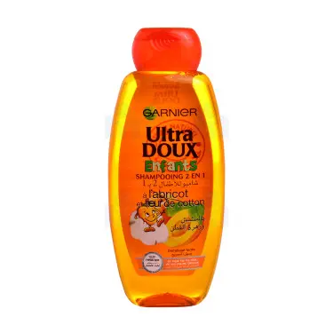 Shampoing 2 en 1 garnier ultra doux abricot et fleur de coton 400ml  - Garnier | Parfumerie & Parafumerie en ligne