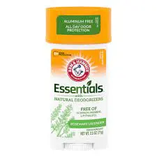 Arm&Hammer Déodorant stick essentials rosmary lavander 71g - Parfum et cosmétiques authentiques en vente chez Choupinette para & parfumerie