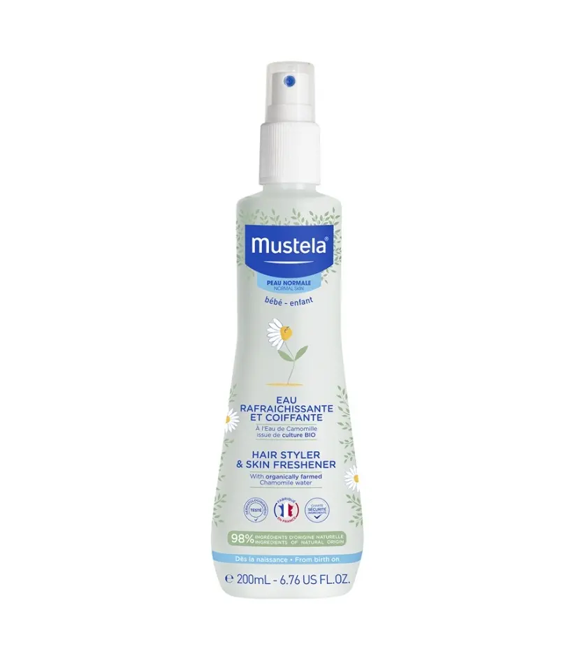 Mustela eau rafraichissante et coiffante a la camomille 200 ml