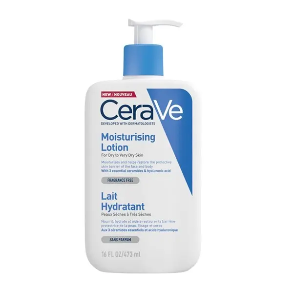 Cerave Lait hydratant cerave léger peau sèche à très sèche 473ml - Parfum et cosmétiques authentiques en vente chez Choupinette para & parfumerie