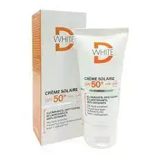 D white Crème solaire d white teinté 50+ spf tâches brunes + vieillissement 50ml - Parfum et cosmétiques authentiques en vente chez Choupinette para & parfumerie