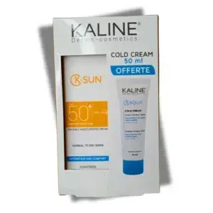 Kit crème solaire invisible kaline hydratation et confort spf 50+ +crème hydratante offerte - Kaline | Parfumerie & Parafumerie en ligne