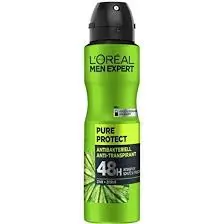L'oréal Déodorant l'oréal men expert pure protect zink+zitrus 150ml (petit vert) - Parfum et cosmétiques authentiques en vente chez Choupinette para & parfumerie