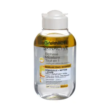 Biphase micellaire garnier tout en 1 garnier skin active tout type de peau 100ml - Garnier | Parfumerie & Parafumerie en ligne