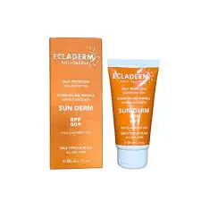 Ecladerm Écran solaire ecladerm anti taches sun derm spf 50+ tous types de peaux - Parfum et cosmétiques authentiques en vente chez Choupinette para & parfumerie