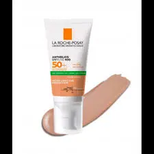 La roche posay Écran solaire gel crème la roche posay anthelios 50+ (vert) peau grasse sensible teinté - Parfum et cosmétiques authentiques en vente chez Choupinette para & parfumerie