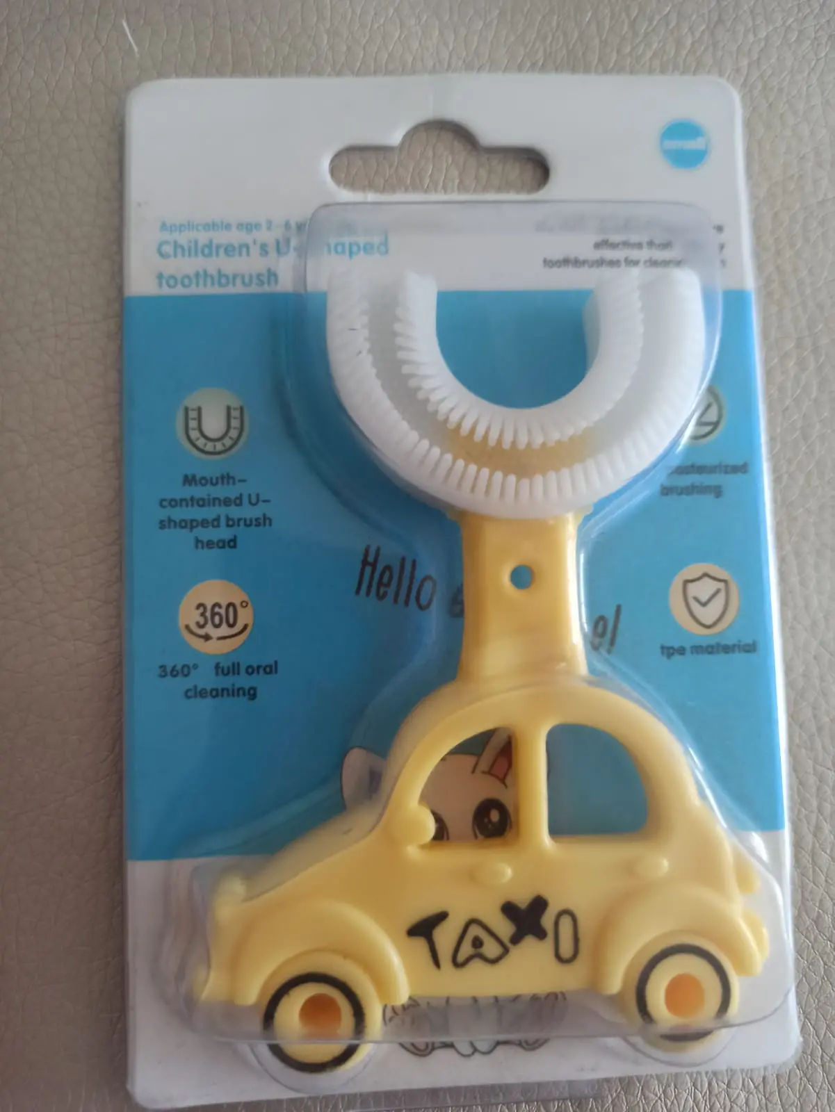 Brosse à dent bébé 360° jaune taxi -   | Parfumerie & Parafumerie en ligne