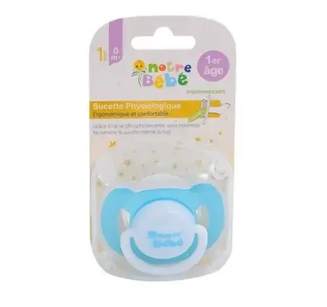 Sucette anatomique notre bébé 1er age 0m+ - Notre bébé | Parfumerie & Parafumerie en ligne