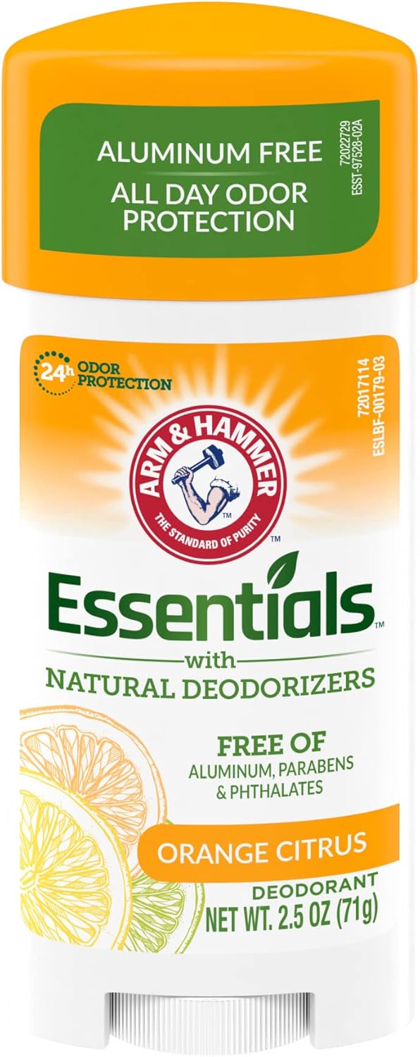 Arm&Hammer Déodorant stick essentials orange citrus 71g - Parfum et cosmétiques authentiques en vente chez Choupinette para & parfumerie