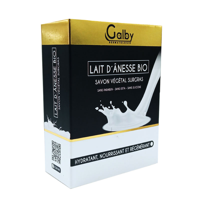 Galby Savon galby lait d'anesse bio végétal surgras hydratant nourrissant et régénérant 100g - Parfum et cosmétiques authentiques en vente chez Choupinette para & parfumerie