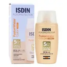 Écran solaire isdin fusion water fluide teinté medium spf50 50ml - ISDIN | Parfumerie & Parafumerie en ligne