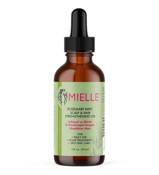 Huile fortifiante mielle pour le cuir chevelu et les cheveux romarin menthe 59ml - Mielle | Parfumerie & Parafumerie en ligne