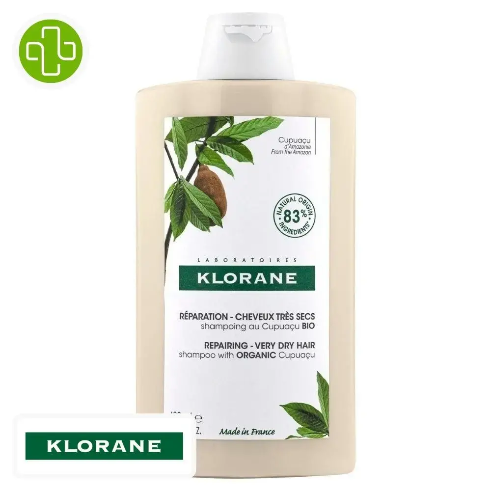 Klorane Shampoing klorane réparation cheveux très secs 400ml - Parfum et cosmétiques authentiques en vente chez Choupinette para & parfumerie