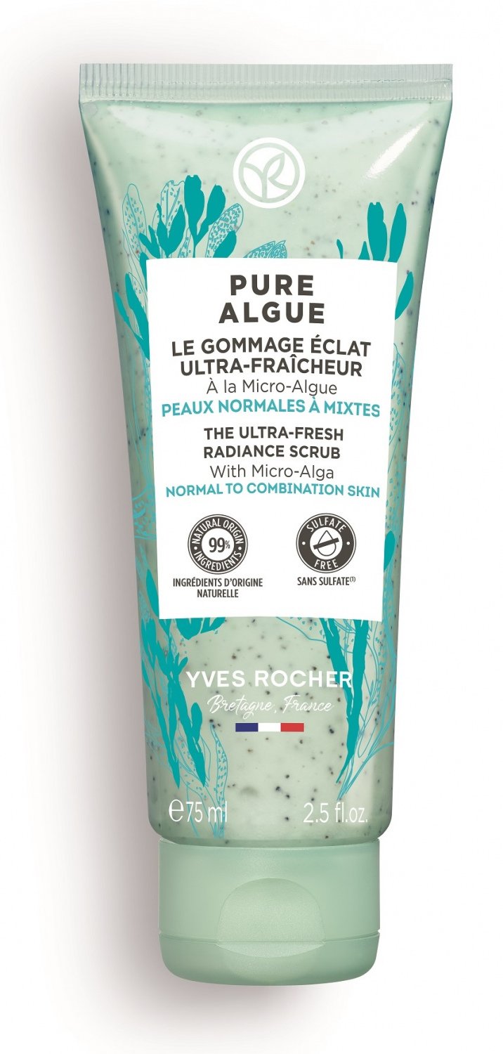 Gommage purifiant à la micro algue yves rocher peaux normales à mixte 75ml - Yves rocher | Parfumerie & Parafumerie en ligne