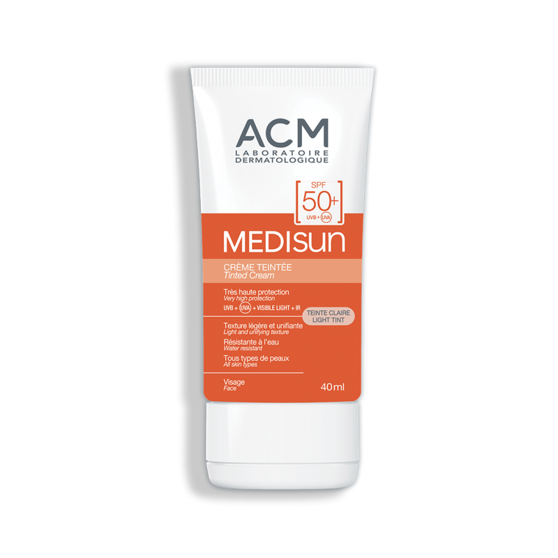 Écran solaire medisun acm crème minérale teintée 50+ teinte claire 40ml - ACM | Parfumerie & Parafumerie en ligne