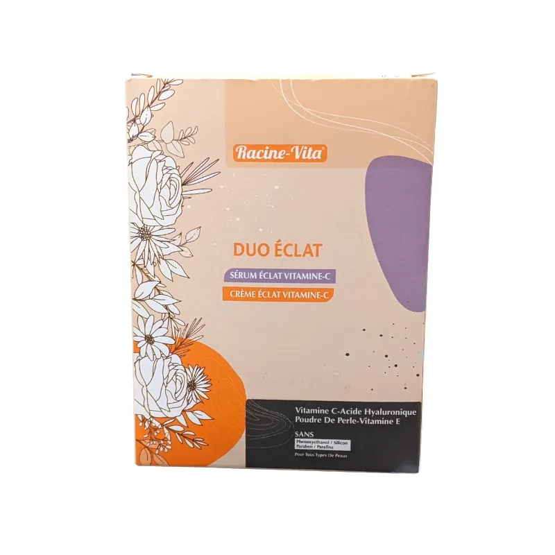 Racine vita Kit duo éclat sérum vitamine c et crème éclat vitamine c racine vita - Parfum et cosmétiques authentiques en vente chez Choupinette para & parfumerie