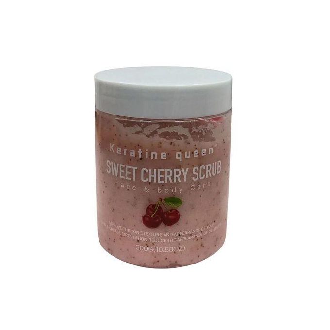 Keratine queen Gommage corporel keratine queen sweet cherry scrub 300ml - Parfum et cosmétiques authentiques en vente chez Choupinette para & parfumerie