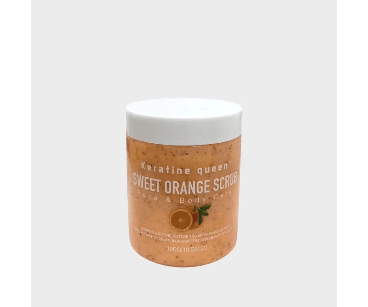 Gommage corporel keratine queen orange scrub 300ml - Keratine queen | Parfumerie & Parafumerie en ligne