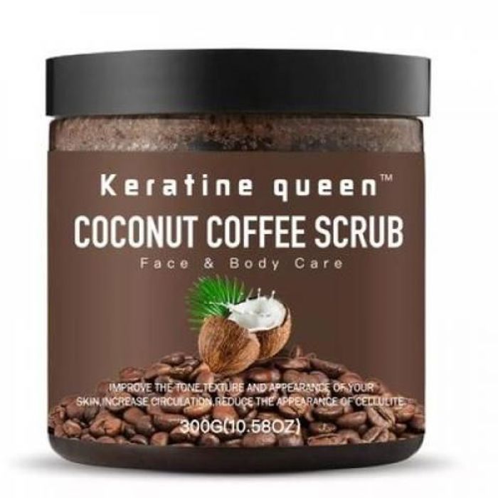 Gommage corporel keratine coconut coffee queen scrub 300ml - Keratine queen | Parfumerie & Parafumerie en ligne
