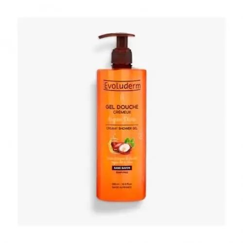 Evoluderm Evoluderm gel douche crémeux argan divin 500 ml - Parfum et cosmétiques authentiques en vente chez Choupinette para & parfumerie