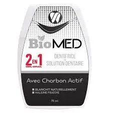 Dentifrice biomed blanchissant + haleine fraîche avec charbon actif 75ml - Biomed | Parfumerie & Parafumerie en ligne