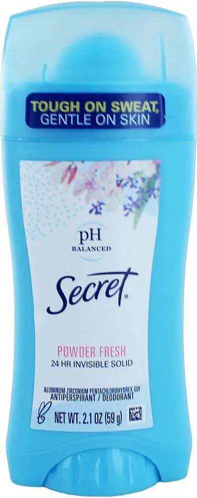 Secret Déodorant secret powder fresh 59g - Parfum et cosmétiques authentiques en vente chez Choupinette para & parfumerie