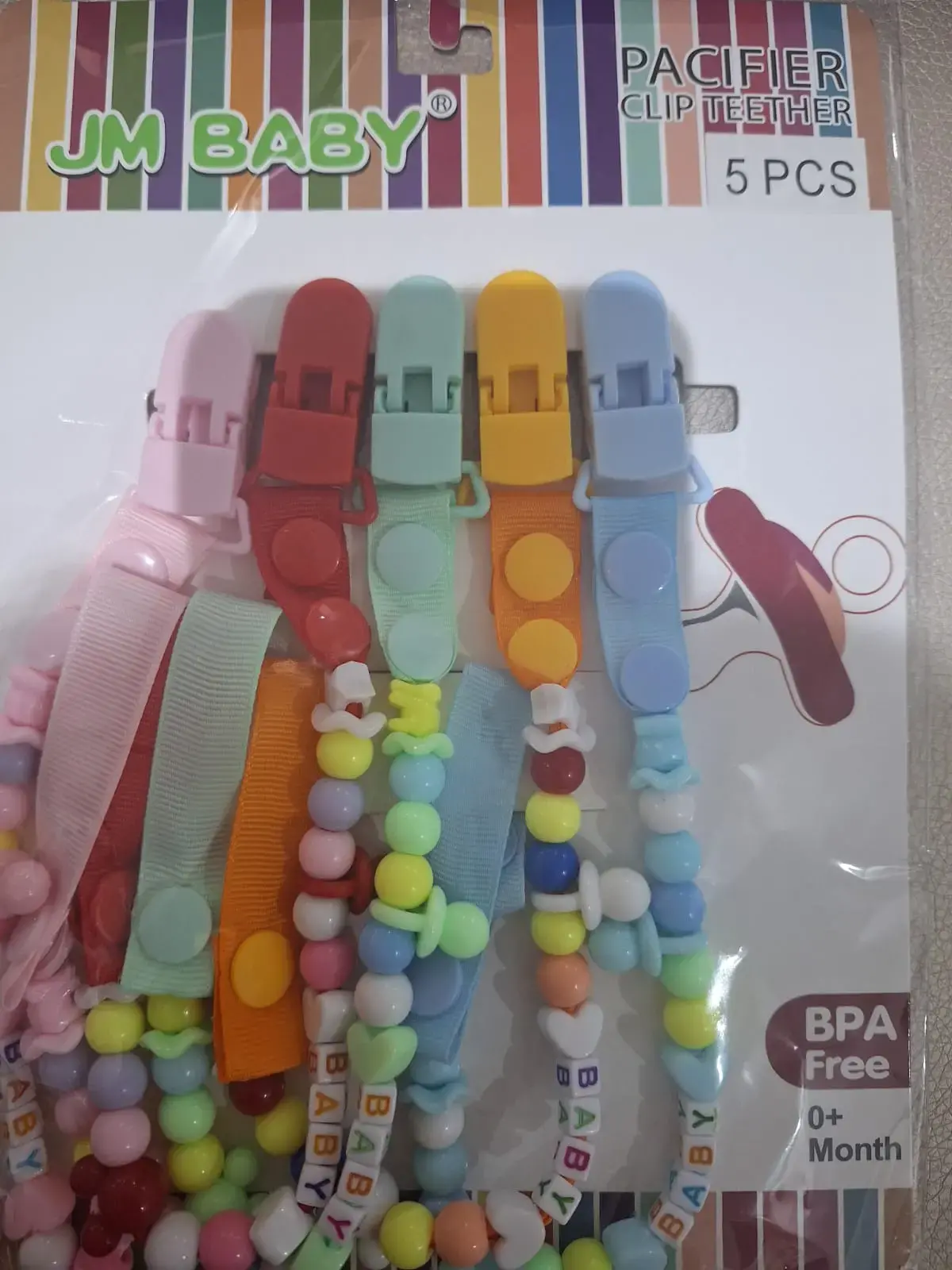   Attache sucette bébé jm baby - Parfum et cosmétiques authentiques en vente chez Choupinette para & parfumerie