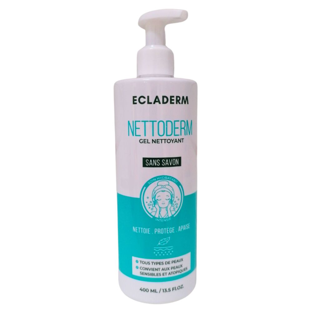 Ecladerm Gel nettoyant ecladerm sans savon 400ml - Parfum et cosmétiques authentiques en vente chez Choupinette para & parfumerie