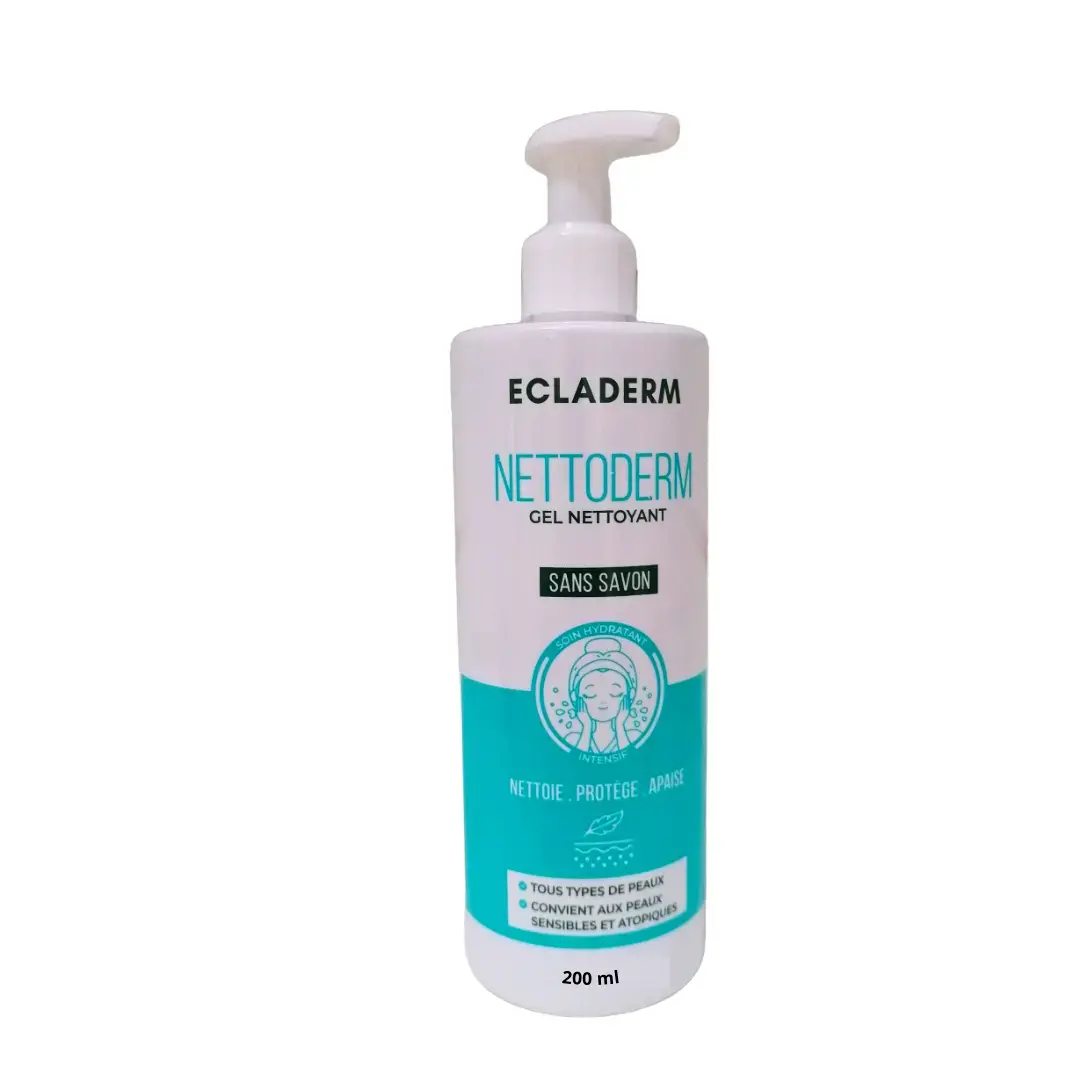 Ecladerm Gel nettoyant ecladerm sans savon 200ml - Parfum et cosmétiques authentiques en vente chez Choupinette para & parfumerie