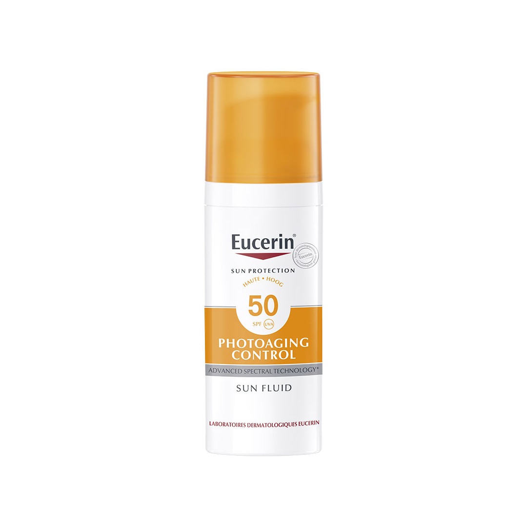Eucerin Écran solaire fluide photoaging control eucerin spf50+ 50ml - Parfum et cosmétiques authentiques en vente chez Choupinette para & parfumerie