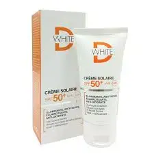 Crème solaire d white invisible 50+ spf tâches brunes + vieillissement 50ml - D white | Parfumerie & Parafumerie en ligne
