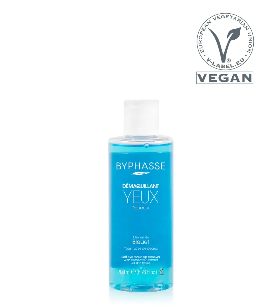 Byphase Byphasse démaquillant doux pour les yeux à l'extrait de bleuet 200 ml - Parfum et cosmétiques authentiques en vente chez Choupinette para & parfumerie