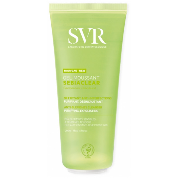 Gel nettoyant moussant svr sebiaclear sans savon 200ml - Svr | Parfumerie & Parafumerie en ligne