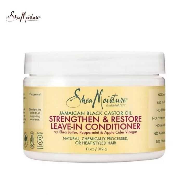 Shea moisture Crème leave in shea moisture jamaican black castor oil 340ml - Parfum et cosmétiques authentiques en vente chez Choupinette para & parfumerie