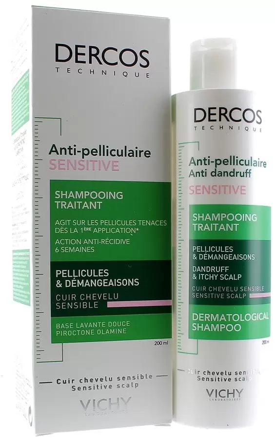 Vichy Shampoing dercos vichy sensitive cheveux sensible 200ml - Parfum et cosmétiques authentiques en vente chez Choupinette para & parfumerie