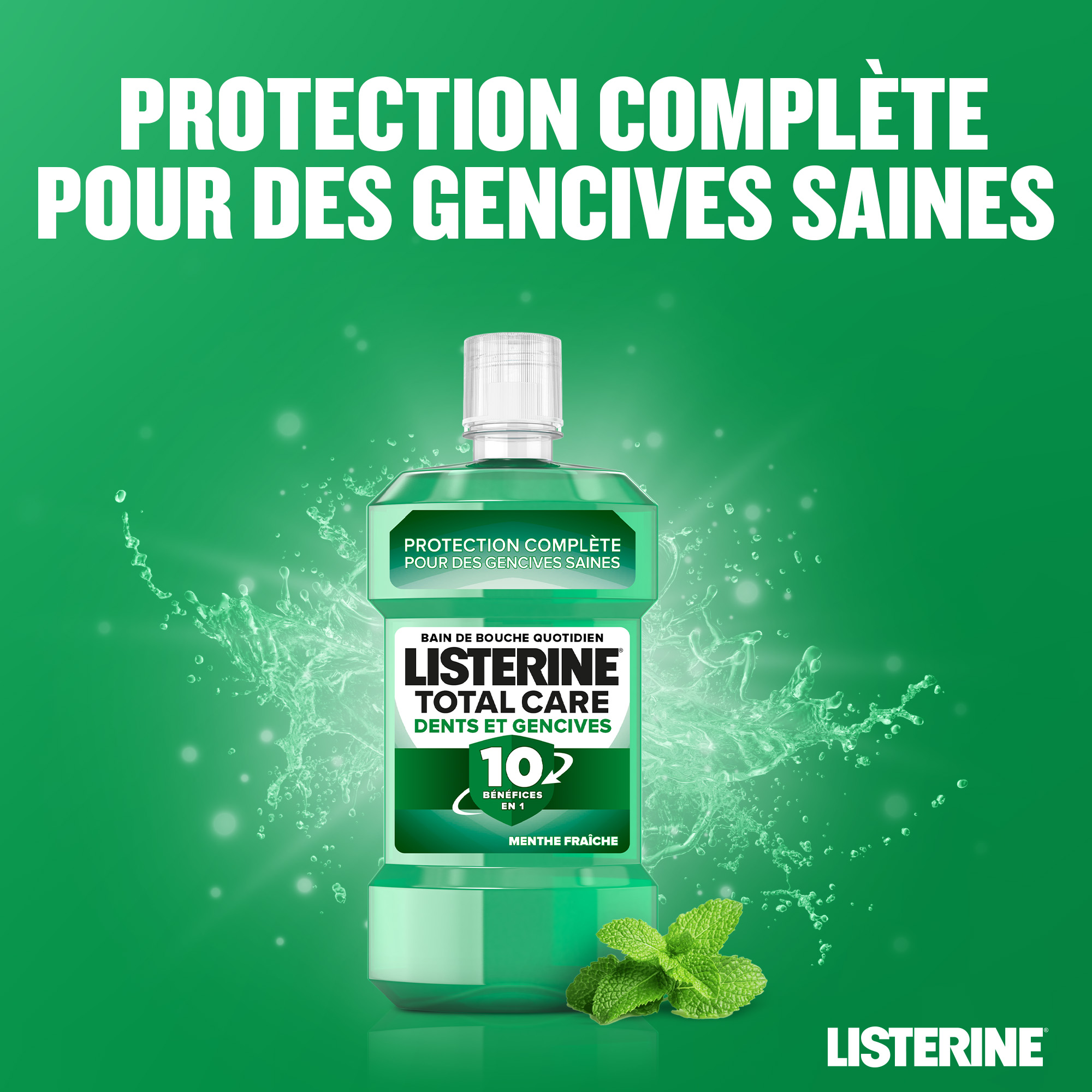 Listerine protection dents et gencives 500ml - Listerine | Parfumerie & Parafumerie en ligne