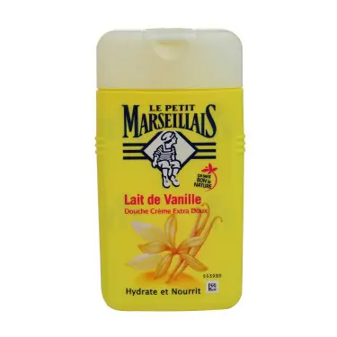 Le petit marseillais Le petit marseillais crème de douche lait de vanille 250ml - Parfum et cosmétiques authentiques en vente chez Choupinette para & parfumerie