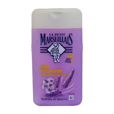 Le petit marseillais Le petit marseillais crème de douche au miel de lavande 250ml - Parfum et cosmétiques authentiques en vente chez Choupinette para & parfumerie