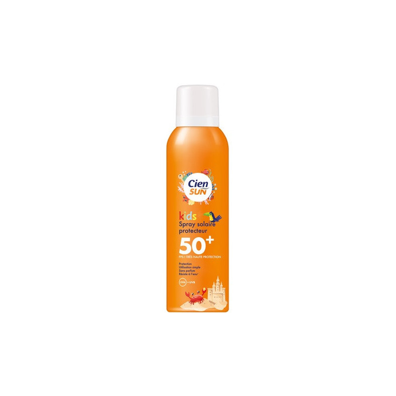  spray solaire cien sun kids spf50+ avec vitamine e 150ml - Cien | Parfumerie & Parafumerie en ligne