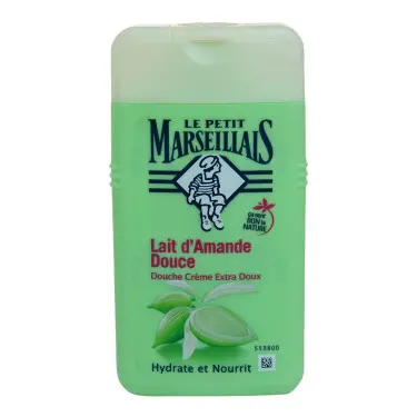 Le petit marseillais crème de douche au lait d'amande douce 250ml - Le petit marseillais | Parfumerie & Parafumerie en ligne