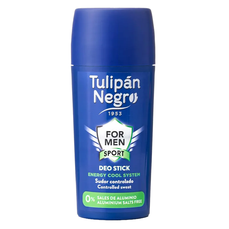 Tulipan Negra Déodorant stick tulipan negra for men sport sans aluminium et sels 75ml  - Parfum et cosmétiques authentiques en vente chez Choupinette para & parfumerie