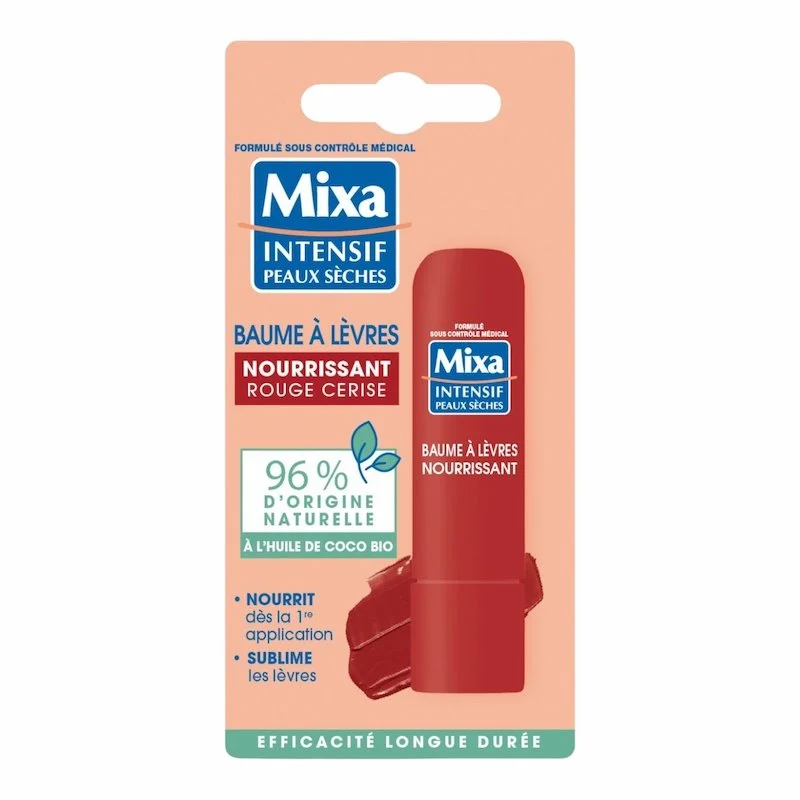 Mixa Baume à lèvre mixa nourissant rouge cerise prix maroc - Parfum et cosmétiques authentiques en vente chez Choupinette para & parfumerie