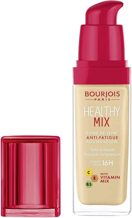 Bourjois Fond de bourjois paris healthy mix anti fatique 16h vitamine c, e, b5 n°52 30ml  - Parfum et cosmétiques authentiques en vente chez Choupinette para & parfumerie