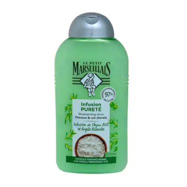 Le petit marseillais Le petit marseillais shampoing doux infusion pureté 250ml - Parfum et cosmétiques authentiques en vente chez Choupinette para & parfumerie