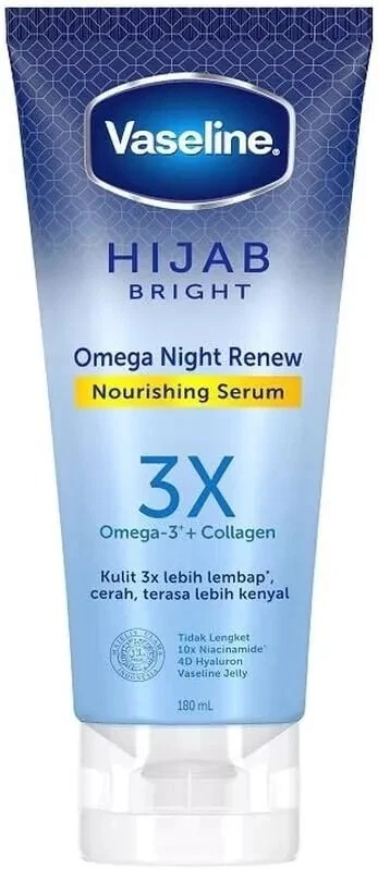 Sérum nourishing hijab bright omega night renew vaseline 3x 180ml - Vaseline | Parfumerie & Parafumerie en ligne