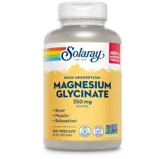 Vitamine magnesium glycinate solaray 350mg 120 capsules - SOLARAY | Parfumerie & Parafumerie en ligne