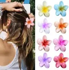 Pince à cheveux fleur multicouleurs en plastique -   | Parfumerie & Parafumerie en ligne